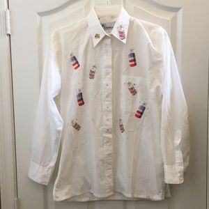 FINAL MARKDOWN Ladies’ Mili designs Firecracker Blouse (S)